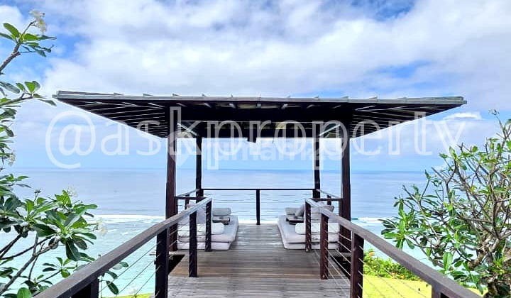Villa Dijual Dengan Pemandangan Terbuka Ke Samudera Hindia Di Depan Tebing Pandawa Bali