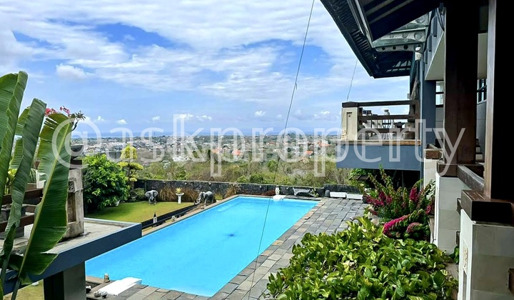 Dijual Murah Villa Besar View Benoa Ahrbour Gunung Lingkungan Sangat Tenang Goa Gong Jimbaran Bali