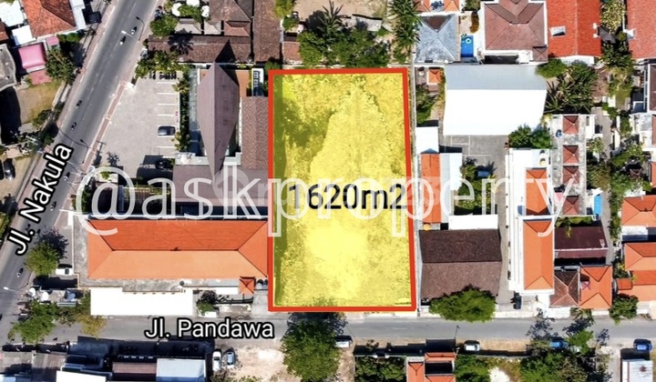 Dijual Tanah Area Komersial Jl. Dewi Sri Legian Bali