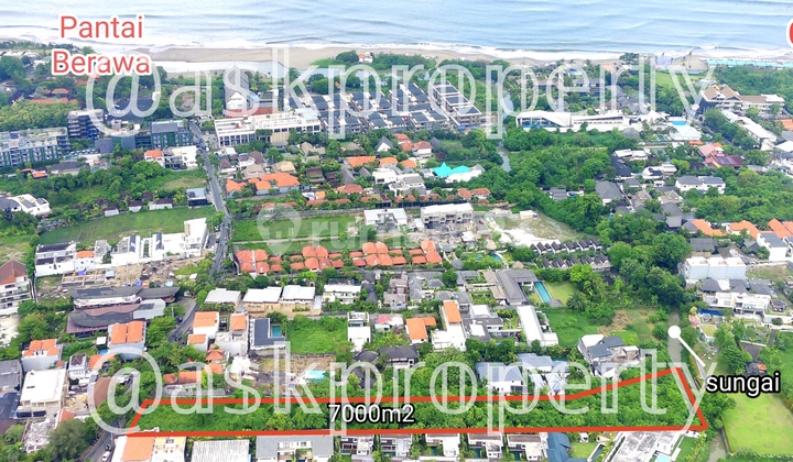 Dijual Tanah Lokasi Premium Pinggir Sungai Dekat Pantai Berawa Canggu Bali