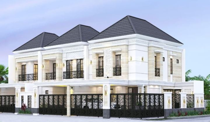 DIJUAL RUMAH BARU 2 LANTAI MEWAH BERGAYA AMERICAN MODERN DI PERUMAHAN ELITE ARAYA GALAXI BUMI PERMAI SURABAYA TIMUR