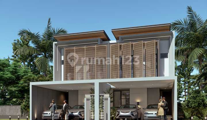 For Sale New 2-Story Modern House Nice Near Ubaya Only 2.4 M Negotiable - Strategic Location Near Tenggilis, Panjang Jiwo, Kendangsari, Nginden, Jemursari