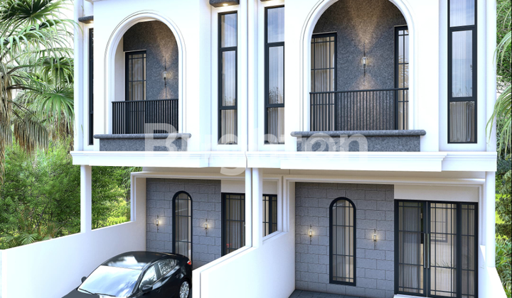 RUMAH BARU GRESS SIAP HUNI AMERICAN STYLE 2 LANTAI 3 KAMAR DI RUNGKUT MERR - LOKASI STRATEGIS, ROW JALAN LEBAR 2