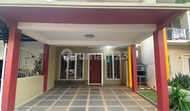 Murah ! Turun 450 Jt Rumah Full Furnish Dekat Aeon Bsd di Serpong Garden 1 2