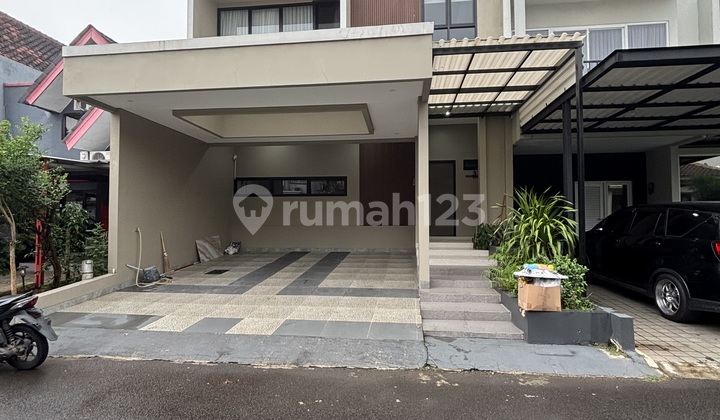 Rumah Modern ada Smart Door Lock-Furnish di Elok Alam Sutera 1