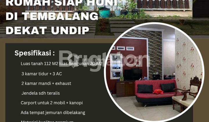 RUMAH NYAMAN DI TEMBALANG DEKAT UNDIP LOKASI STRATEGIS MYAMAN TENANG BEBAS BANJIR 2