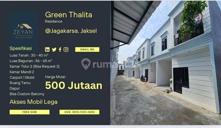 Ready Unit Rumah Minimalis Aparthouse 2 Lantai Cipedak Jagakarsa 1