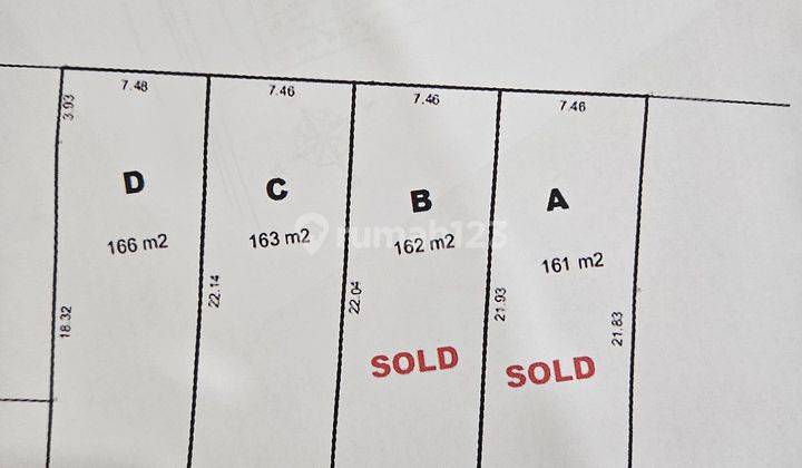 Dijual Tanah Kavling Luas 166m² Sadar Row Lebar Jagakarsa SHM 1