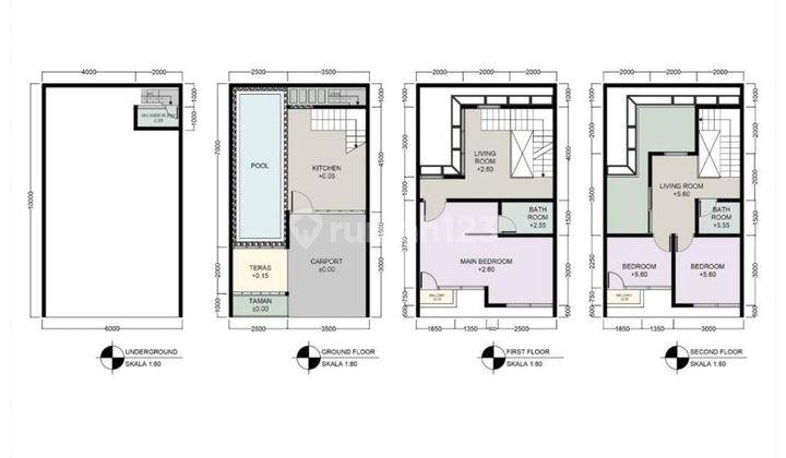 Dijual Rumah Modern Compact Lt62m² Kolam Renang Pasar Minggu 2