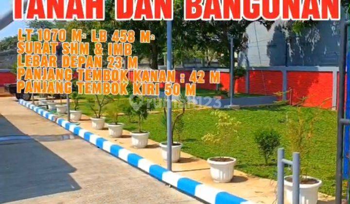 Gudang Depok Pinggir Jalan Raya 1070.0 m² SHM Semi Furnished