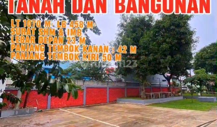 Gudang Depok Pinggir Jalan Raya 1070.0 m² SHM Semi Furnished