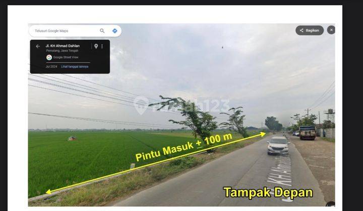 Tanah Di Pemalang.jawa Tengah Desa Pelutan 10.0 ha SHM 1