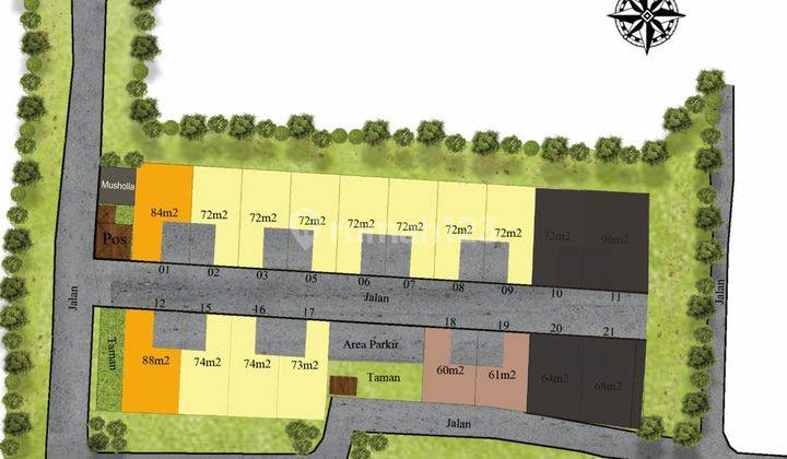 Rumah 2 Industrial Dalam Cluster Di Pamulang Akses 2 Mobil 2