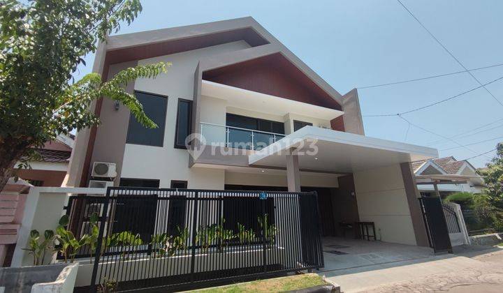 Rumah 2lantai baru renovasi Nirwana Eksekutif Surabaya row 3.5 mobil bisa buat kantor dkt Raya Merr Stikom Superindo Rungkut baruk pandugo 1