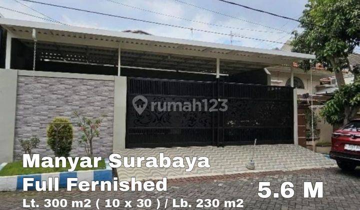 Jual Rumah bagus furnished Manyar Surabaya timur dkt kertajaya 1