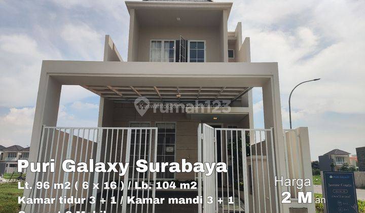 Rumah Puri Galaxy Surabaya timur samping Araya Manyar klampis 1