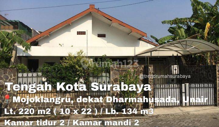 Jual Rumah bagus hitung tanah Mojoklangru Dharma Husada surabaya 1