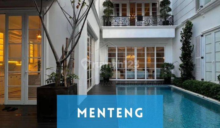 Rumah Mewah Modern Classic Siap Huni Ada Rooftop di Menteng Jakpus 1