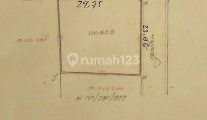Tanah Kavling Siap Bangun di Jalan Taman Radio Dalam Kebayoran Baru Harga di Bawah NJOP