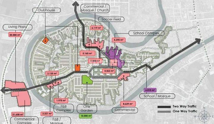 Kavling Komersil Parkland Podomoro Karawang 2.175 Siap Bangun  1