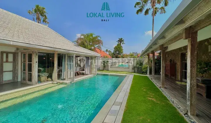 Villa 4KT dengan Pemandangan Menghadap Sawah di Kerobokan, Badung 1