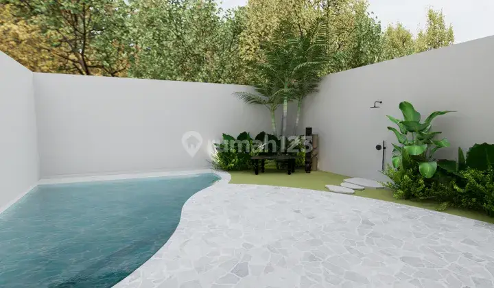 New Villa 4BR Tropical Design Summary in Pererenan, Badung SHM 2