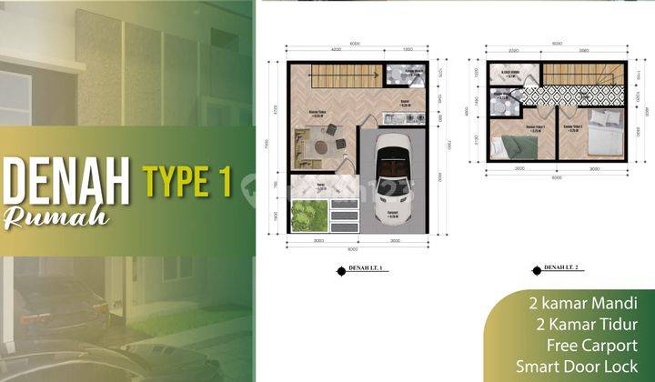 Rumah Baru 2 Lantai Dekat Poris Jakbar Bisa Tanpa Dp 2