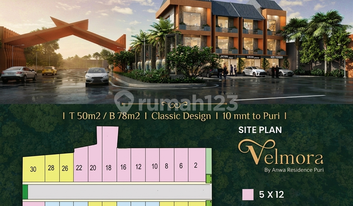 Rumah Baru Anwa Residence Puri Jakarta Barat | Cluster Velmora Harga 1,5M-An Free DP Rumah Baru Anwa Residence Puri Jakarta Barat | Cluster Velmora Harga 1,5M-An Free DP