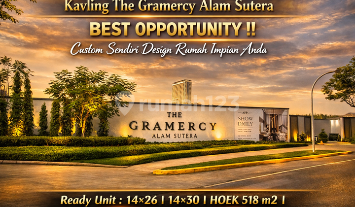 Plot The Gramercy Alam Sutera - Last Chance! Build Your Dream Home