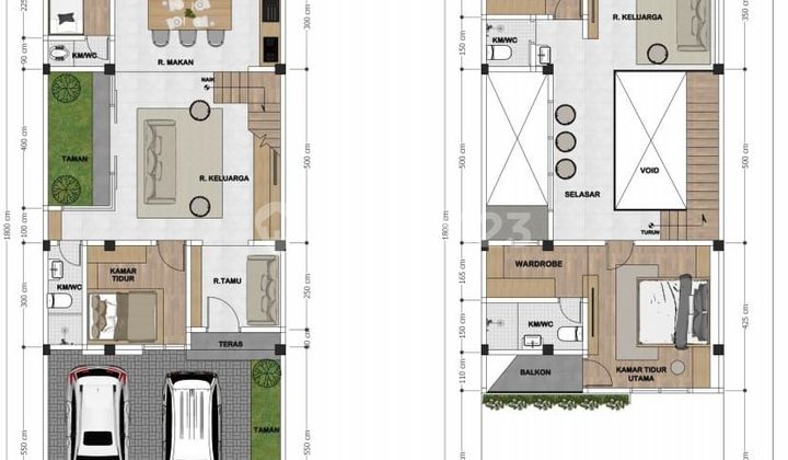 Hot Deal Rumah Baru Modern Taman Villa Meruya – 3+1 KT, 2 Lantai 2