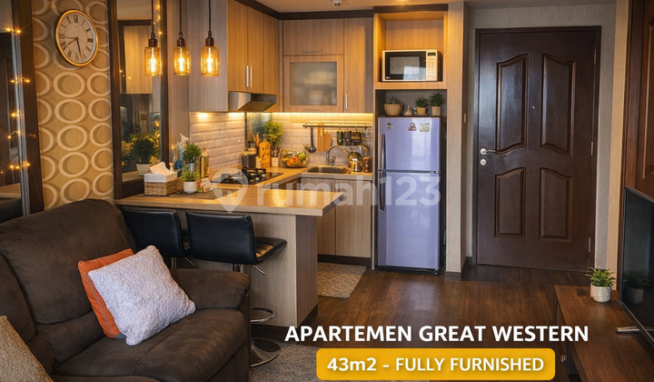 Tinggal Nyaman di Great Western Resort | Apartemen 2Br Fully Furnished | High Floor