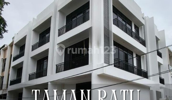 Dijual Cepat 3 Unit Ruko Baru Komersial Sangat Strategis di Taman Ratu, Jakarta Barat