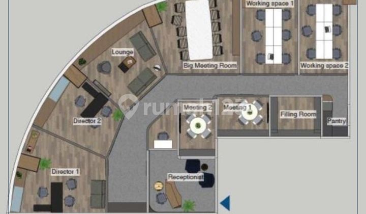 Disewa Cepat - Office Building Full Furnished Lantai Rendah Di Jakarta Selatan