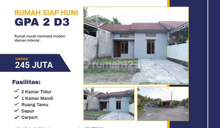 Rumah Minimalis Modern Siap Huni 5 Menit Dari Exit Tol, Lingkungan Nyaman Idaman Milenial 1