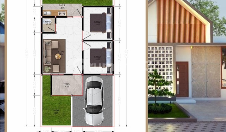 500 Jt-An Dapat Rumah di Jogja dengan View Alam & City Light Kota!! 2