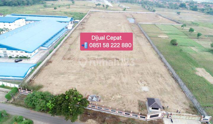 Tanah Industri Sudah Pagar Keliling Panel Beton Majalengka  2