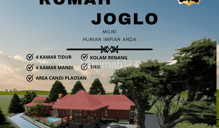 Dijual Rumah Joglo Lingkungan Yang Asri di Kawasan Candi Plaosan 1