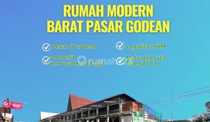 Beli Rumah Di Barat Pasar Godean, Mulai 450 Juta Siap Kpr 1