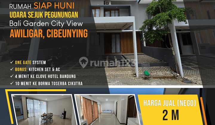 Rumah Sejuk Bandung Utara Bali Garden City View, Awiligar, Cibeunying 1