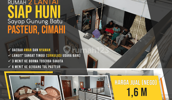 Rumah 2 Lantai Siap Huni Sayap Gunungbatu, Pasteur, Cimahi 1