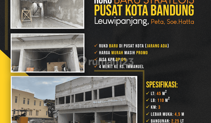 Ruko Baru Strategis Pusat Kota Bandung Leuwipanjang, Peta 1