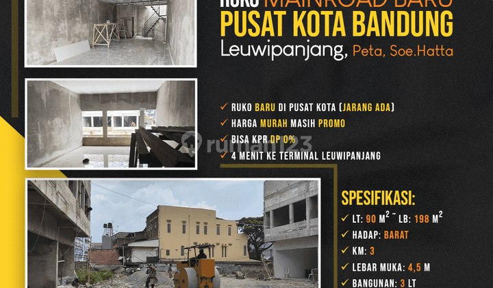 Ruko Townhouse Baru Di Pusat Kota Bandung Leuwipanjang, Peta 1