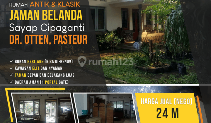 Rumah Antik Klasik Jaman Belanda Sayap Cipaganti, Pasteur 1