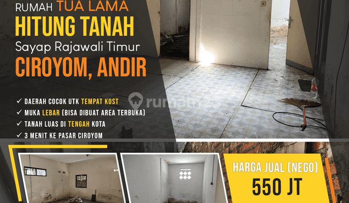 Rumah Tua Lama Hitung Tanah Sayap Rajawali Timur, Ciroyom, Andir 1