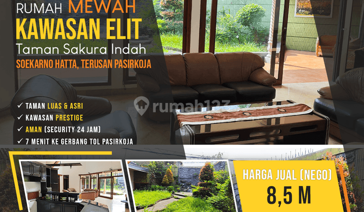 Rumah Mewah Kawasan Elit Taman Sakura Indah, Soekarno Hatta 1