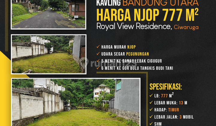 Kavling 777 M2 Harga Njop Royal View Residence, Ciwaruga 1