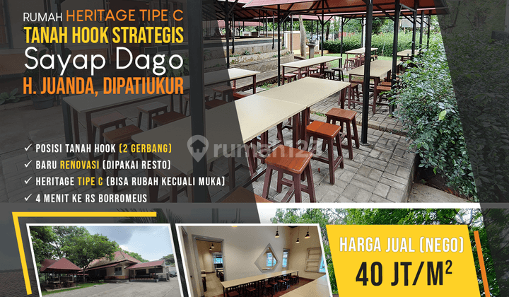 Rumah SHM Heritage Tipe C Tanah Hook Strategis, Sayap Dago, Bandung 1