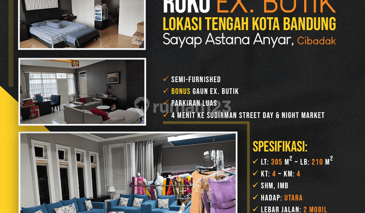 Ruko SHM Muka Lebar Ex. Butik Sayap Astana Anyar, Bandung 1