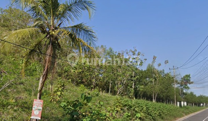 Tanah Luas Cocok untuk Resto,Resort Lokasi Dekat Pantai Drini On The Rock