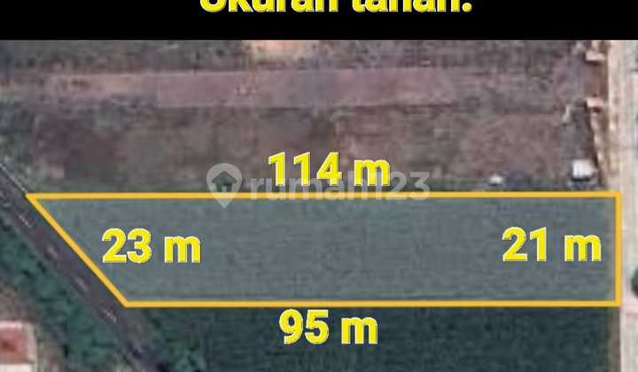 Tanah Luas Dua Muka Dekat Candi Prambanan 